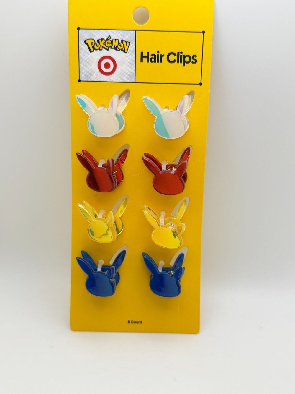 Pokemon Target Exclusive 8-Pack Multicolor Pikachu Hair Clips For Kids